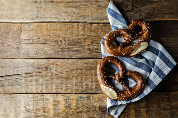 istock Pretzel with salt and sesame seeds 1277621598