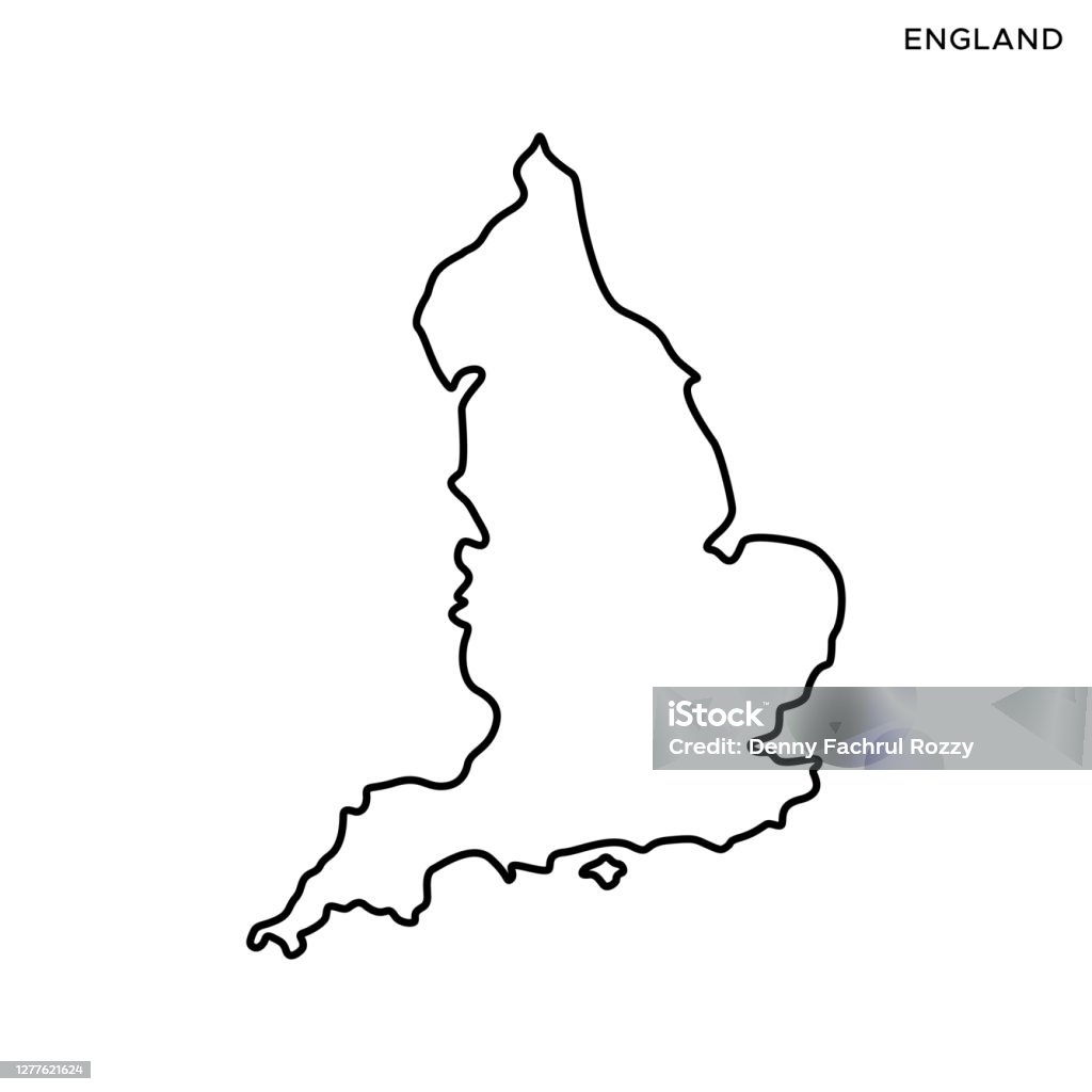 Editable Uk Map Vector England Map Vector Stock Illustration Design Template Editable Stroke ...