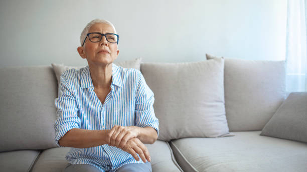 istock Upset stressed mature middle-aged woman feeling pain ache. 1277622024
