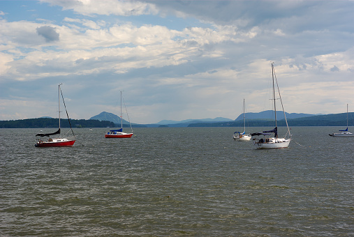 boats on lake yacht and sailboats water vacation