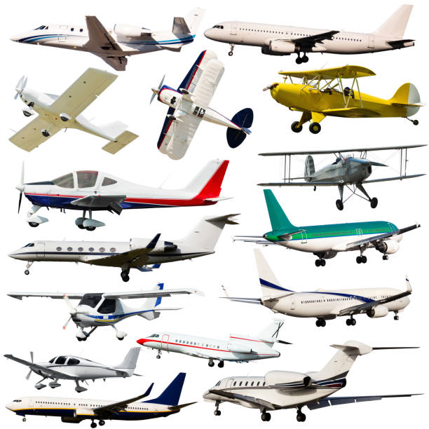 istock Civil passenger aircrafts isolated 1277628183