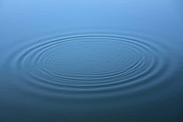 istock Background from the surface of a water, from which small ripples pull themselves in a circle from the inside out 1277628441