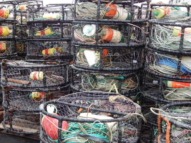 Photo of Crab traps waiting for the season to begin