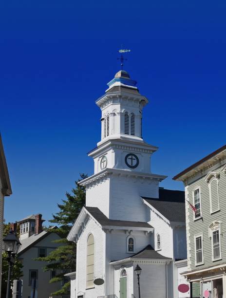 istock Church Steeple in New England, Massachusetts 1277636094
