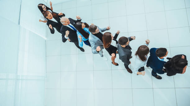 istock group of diverse business people standing in a queue 1277646638