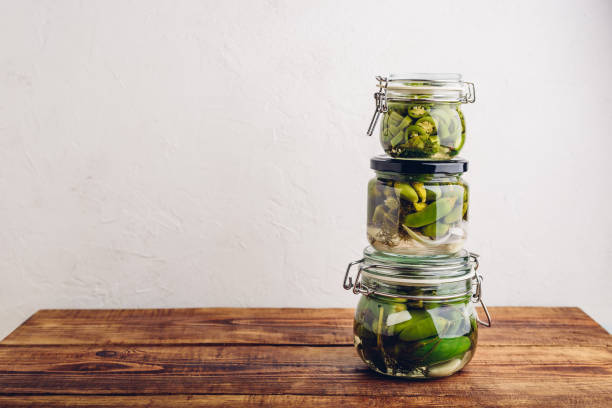 istock Freshly Canned Jalapeno Peppers in Jars 1277654873