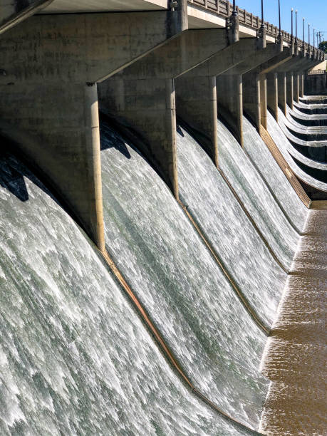 istock Waterfalls at dam in Ohio 1277658328