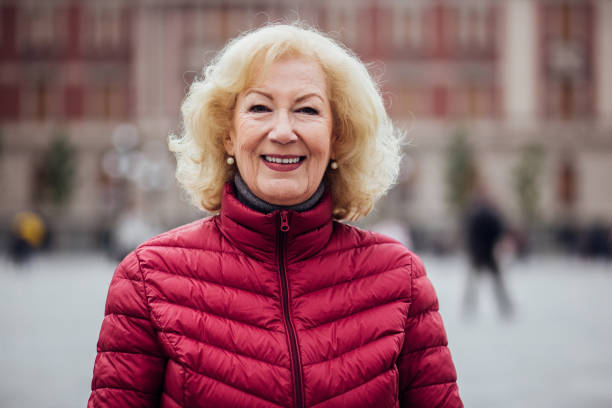 istock Older lady with beautiful smile 1277658511