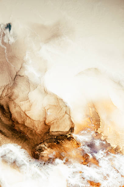 istock marble art background ink water white brown rock 1277658843