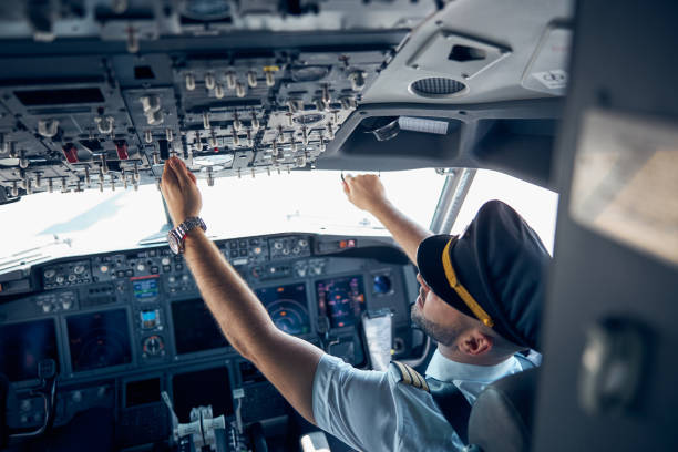 istock Airplane with pilot on board preparing to leaving airport 1277665899
