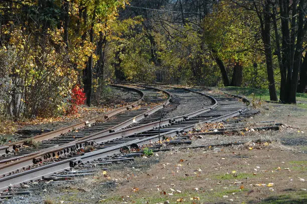 Tracks once used to support local agriculture and small manufacturing. This is in close proximity to Bucknell University.