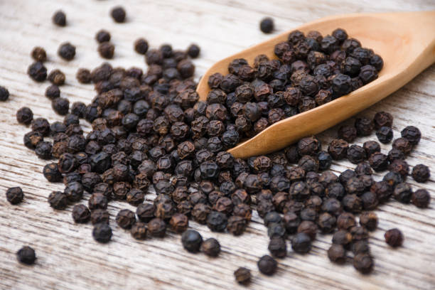 istock Black pepper seeds or peppercorn 1277685384
