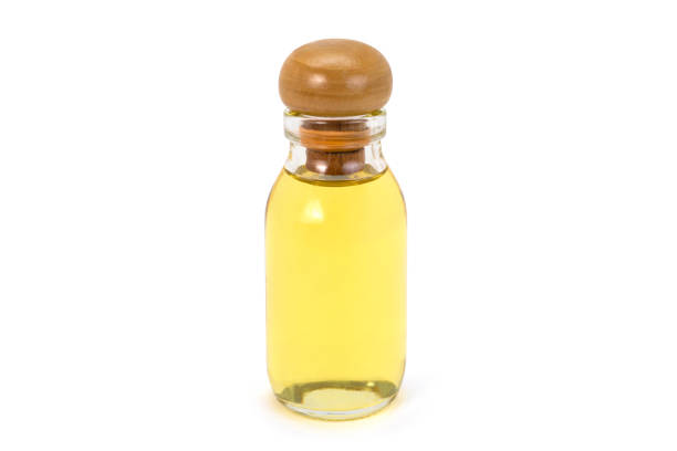 istock Bottle of virgin olive oil isolated on white 1277686541