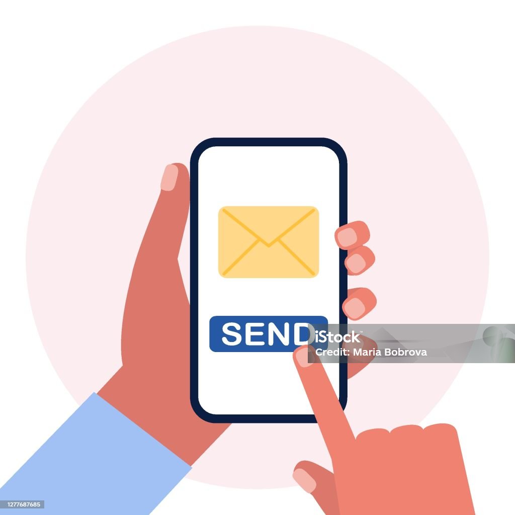 Send Message Illustration Stock Illustration - Download Image Now ...