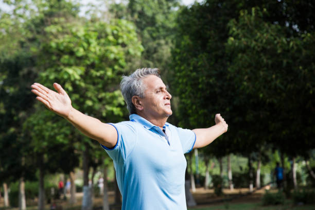 istock Senior Man in public park 1277689493