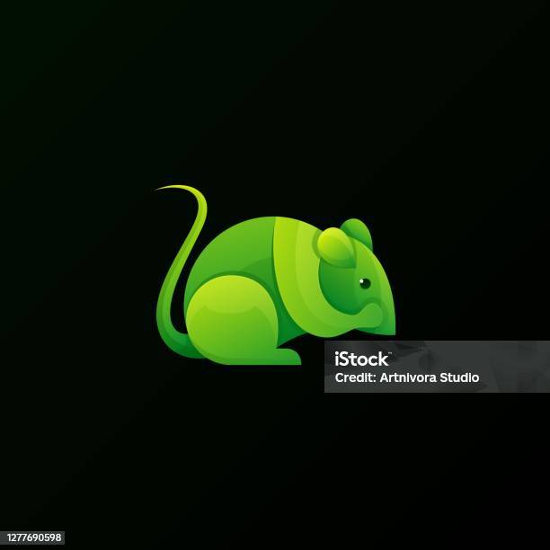 Mouse Vector Colorized Vector Illustration Mouse Gradient Colorful Style Stock Illustration ...