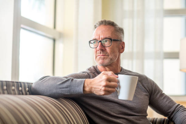 istock Portarit of a handsome older man drinking coffee 1277690929