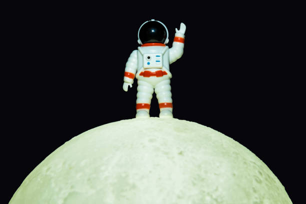istock The Astronaut man on the moon.Space explorer concept. 1277695277