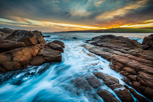 The area around Cape Willoughby is known for its dramatic rocky coastline
