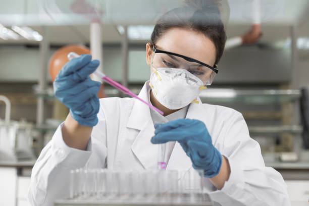 istock Female scientist working in the CDC laboratory. 1277706541