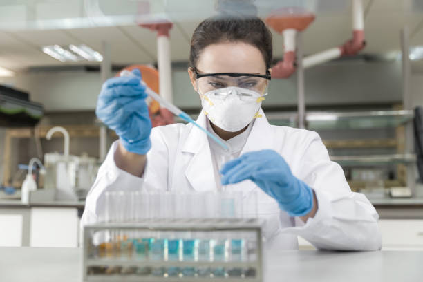 istock Female scientist working in the CDC laboratory. 1277706743