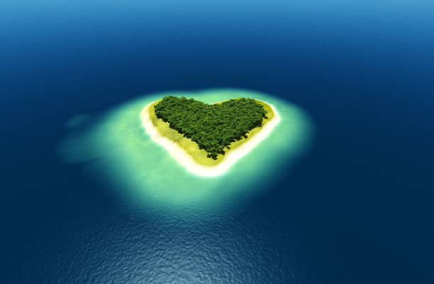 istock Heart in the sea. 1277714651