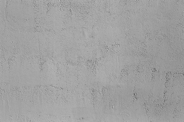 istock Gray concrete wall with plaster and stone texture. Gray wall background. Copy space 1277723924