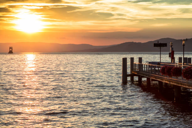 istock Geneva lake sunset in Switzerland 1277724627