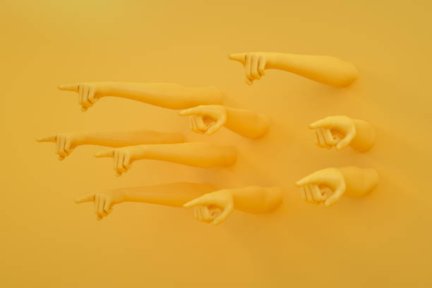 istock 3D Hand Gesture, Female Mannequin, Pointing Forward 1277726283