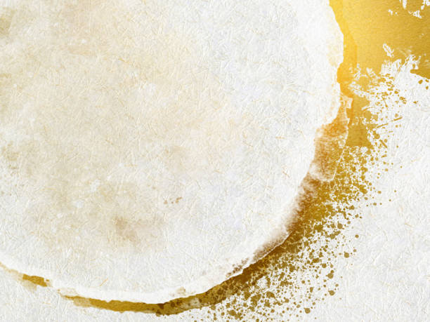 Golden and white Japanese style background image