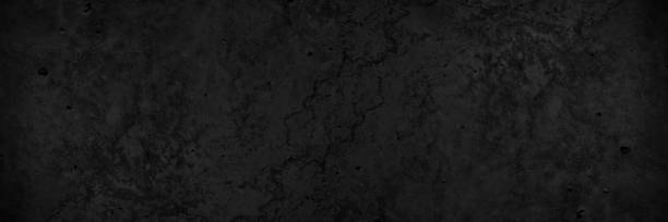 Black grunge stone background. Black concrete cement texture background.