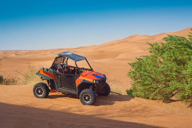 buggy vehicle in desert. off road adventure