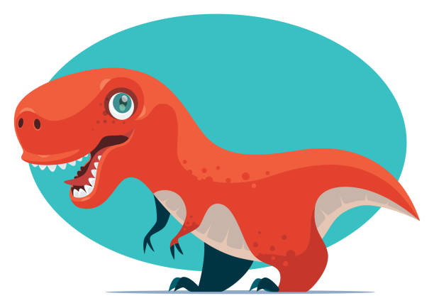 Little Dinosaur Character Stock Illustration - Download Image Now - Dinosaur,  Toy Dinosaur, Cartoon - iStock