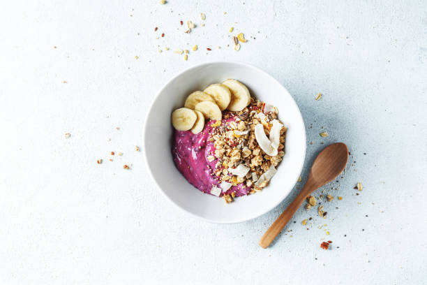 istock Healthy breakfast with granola and yogurt 1277742512