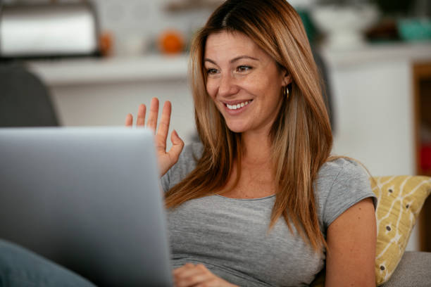 istock Young woman having video call. 1277742632