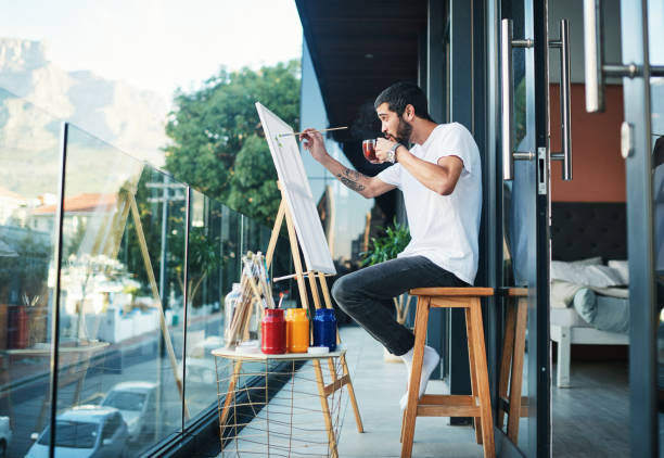 istock Painting is the perfect escape from reality 1277745978
