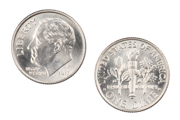 istock American dime isolated on white background 1277746378