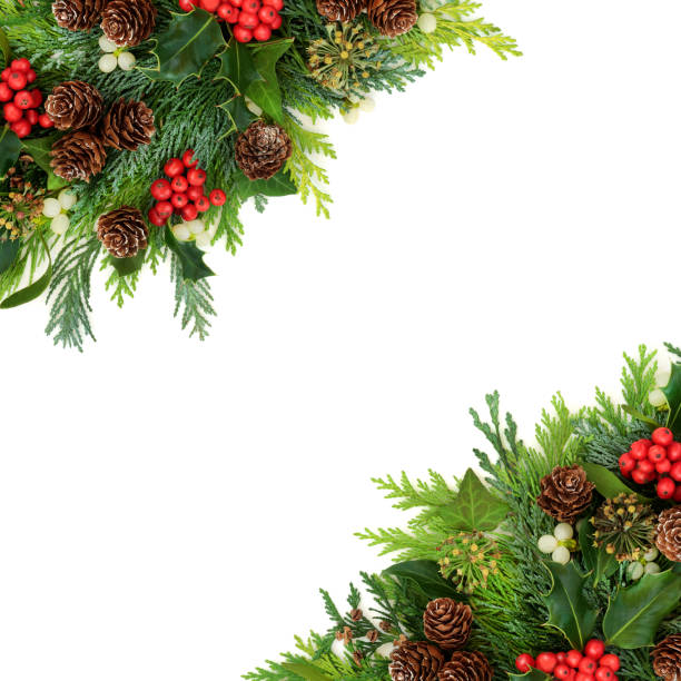 istock Beautiful Winter Christmas and New Year Border 1277746764