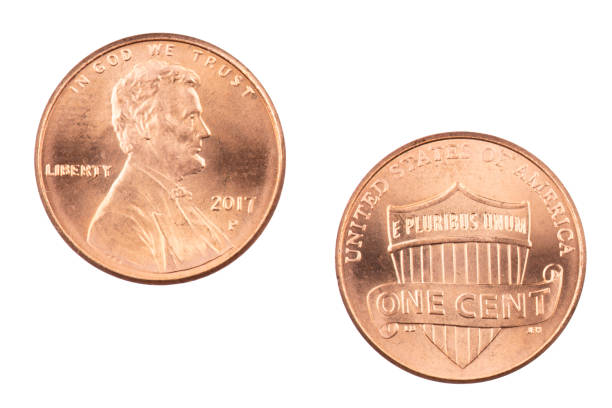 istock American penny isolated on white background 1277748929