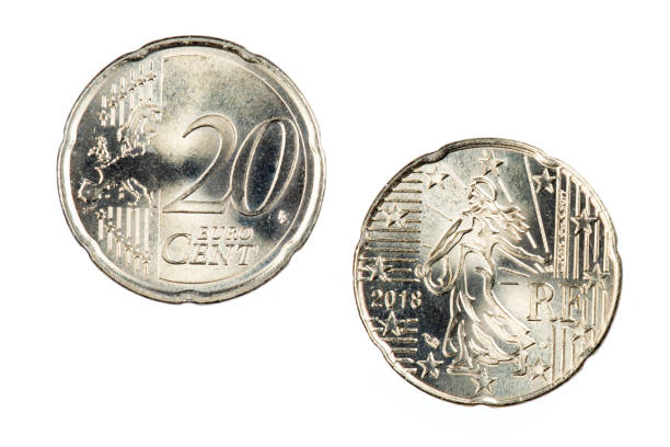 istock 20 cent Euro coin isolated on a white background 1277748949