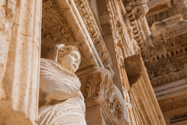 istock sculpture in Ephesus ancient city ruins 1277749126