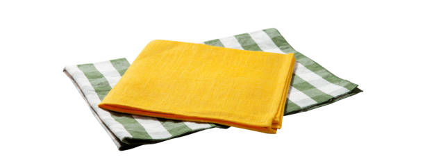 istock Kitchen towel, napkin isolated. Top view mockup 1277750758