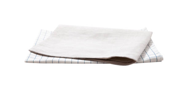 istock Kitchen towel, napkin isolated. Top view mockup 1277750792