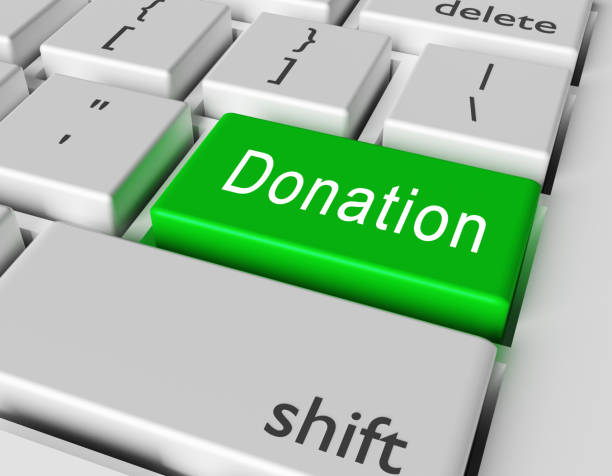 istock Donation concept. Word Donation on button of computer keyboard 1277753545