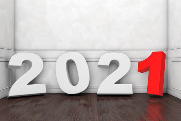 istock 2021 New Year Sign in Empty Room. 3d Rendering 1277760464