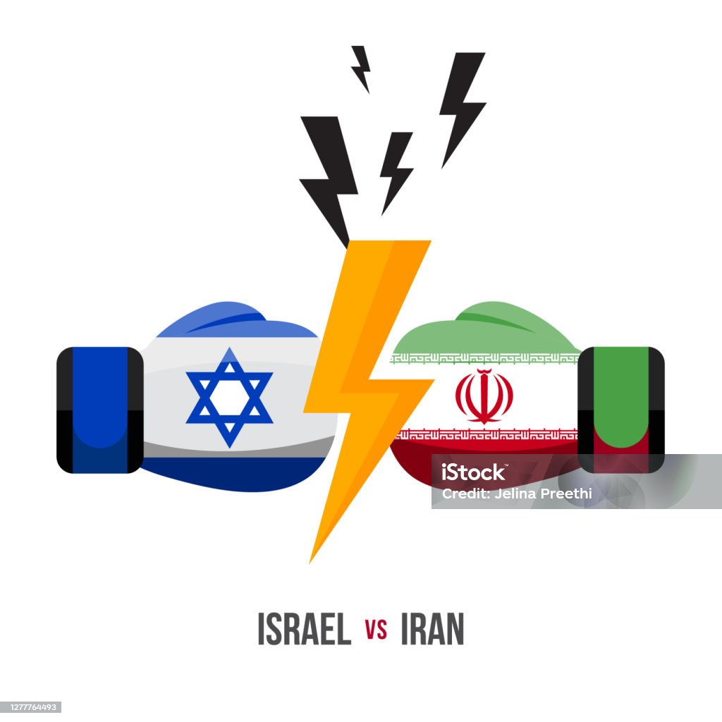 Israel Vs Iran Konsep Pertandingan Olahraga Perang Dagang Pertarungan