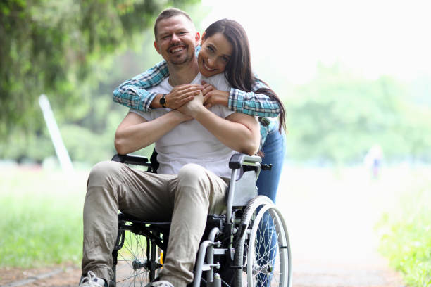 istock Joyful spouse rest outdoors 1277770344