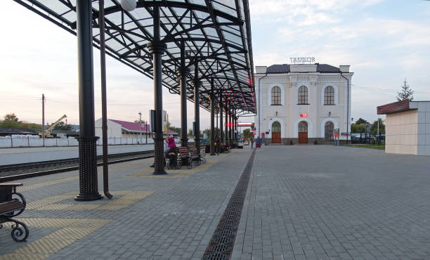 Tambov city railway station Tambov, Russia. September 5, 2020 Tambov city railway station tambov oblast photos stock pictures, royalty-free photos & images