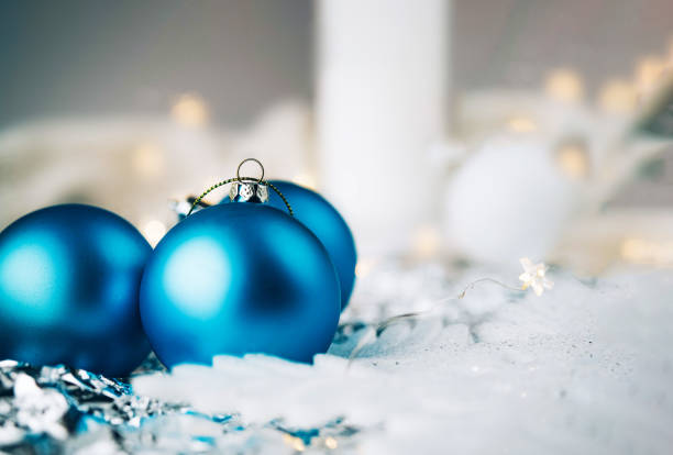 istock Christmas blue and white background. 1277775385