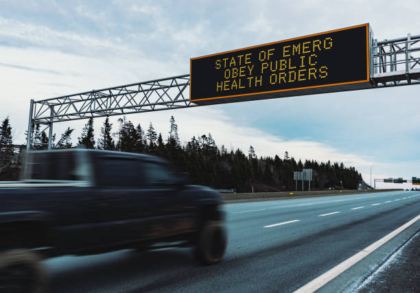 istock State of Emergency Highway Sign 1277776970